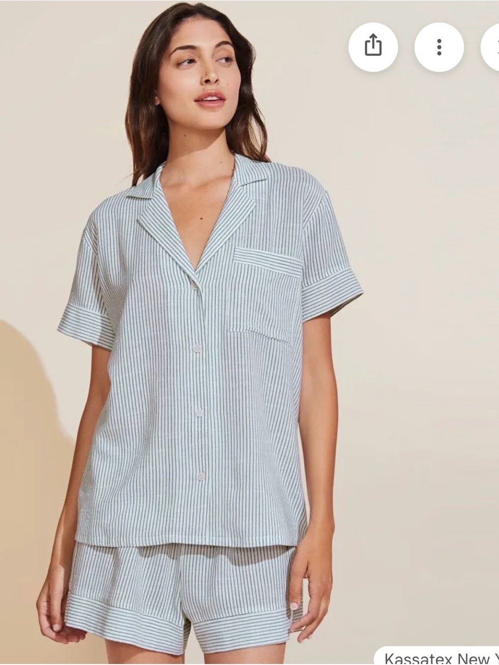 Eberjey Nautico Shortie Short PJ Set